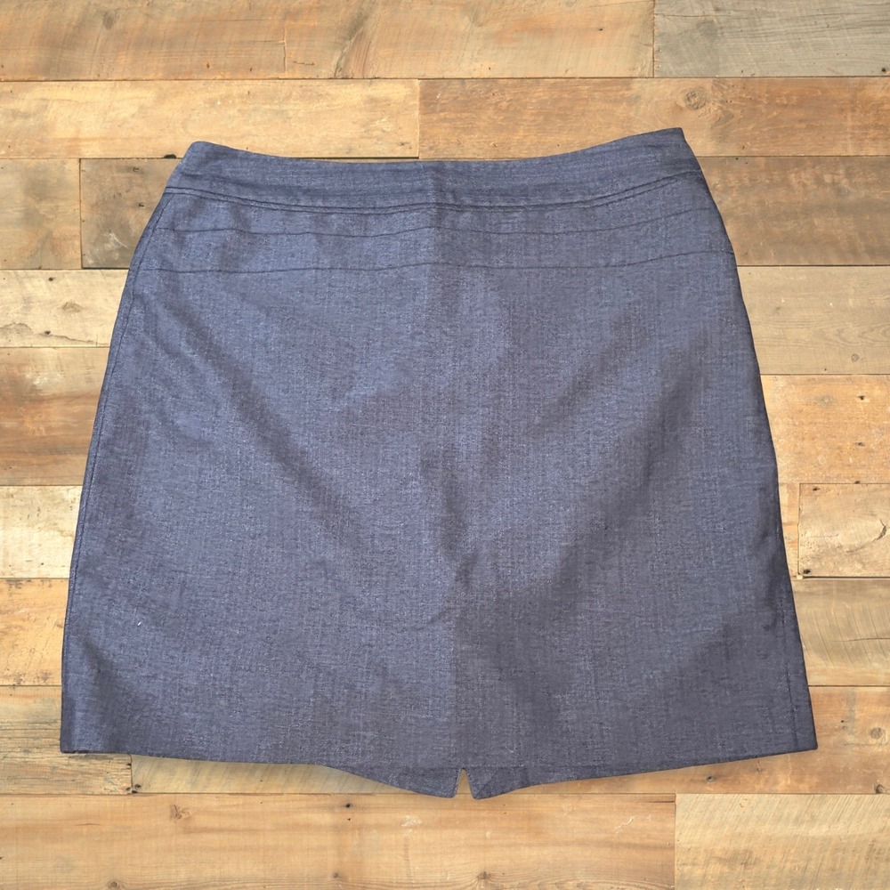 The Limited Collection‎ Denim Pencil Skirt Size 12 Blue Knee Length Professional